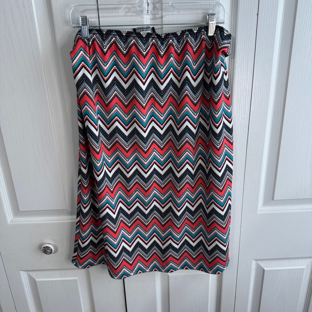 Park Avenue‎ multicolor chevron pencil skirt size 2XL